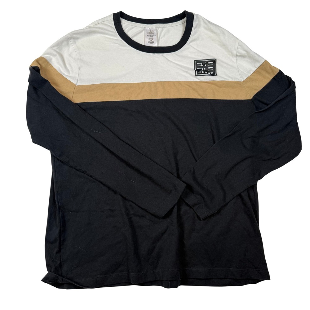 Disney Star Wars Use The Force Long Sleeve Shirt Mens Large Colorblock Skater L